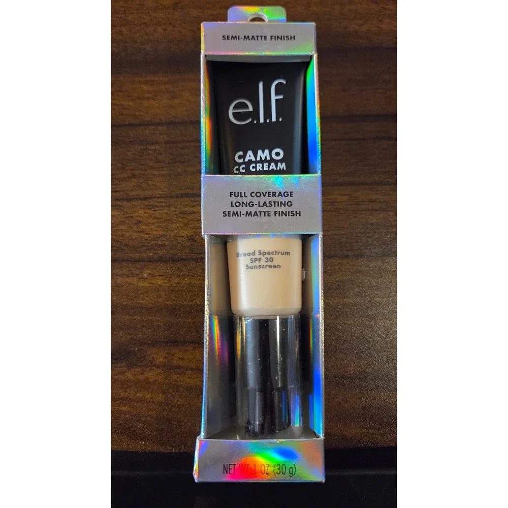 ELF Camo CC Cream Fair 120 N Neutral SPF 30 Full Coverage Foundation 1oz New